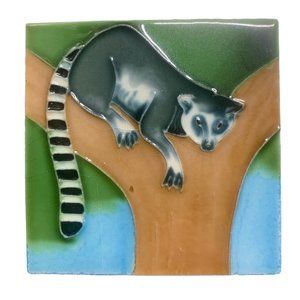 Ring Tailed Lemur Backsplash 4x4 Decorative Ceramic Wall Art Tile New